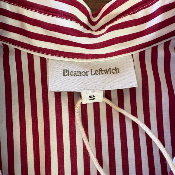 NWT Eleanor Leftwich Eleanor Red Stripe Shirtdress Dress Small 2 4 S M Valentine - Picture 10 of 10